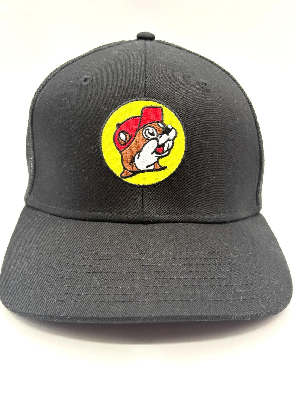 Buc-ees Black Mesh Trucker Stretch Fit Cap